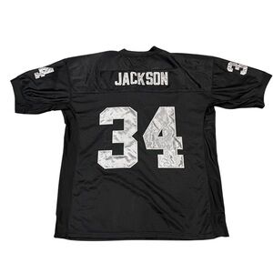 Bo Jackson Raiders 1987 Mitchell & Ness  Black Jersey Size 48 (XL)